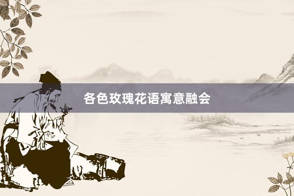 各色玫瑰花语寓意融会